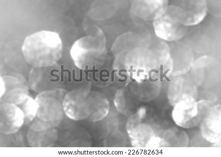 Abstract background silver bokeh circles - abstract photo