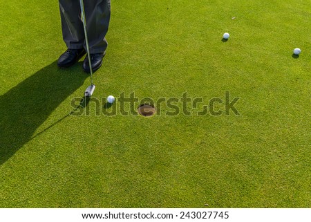 Golf Club, golf balls, golf course. South Africa