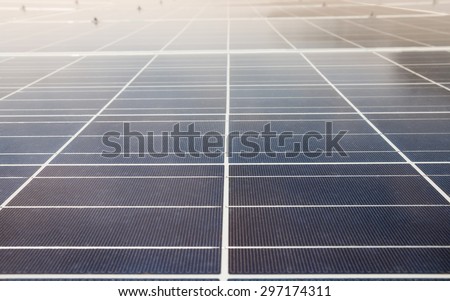 solar cells with sun light above