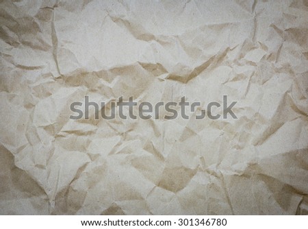crease brown paper for background, old and ancient