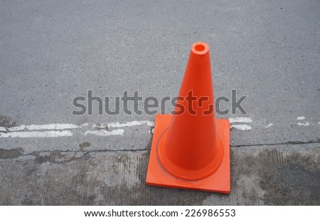 Cone pin used in construction on road