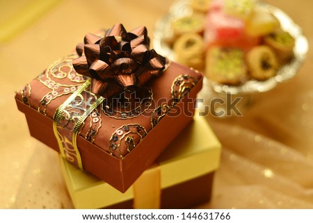 Gift Box And Sweet