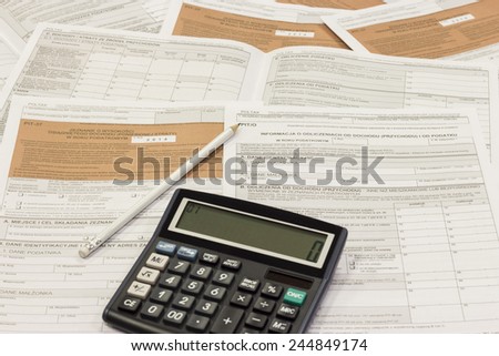 The settlement of annual tax, Polish Tax Forms