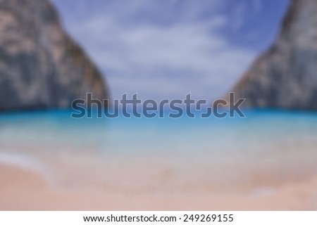 Blurred Navagio Bay, Background