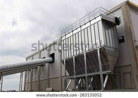 Sofia\'s second waste plant (organic waste plant, waste to energy plant, composting, incineration, landfill, recycling, windrow composting) from the outside.