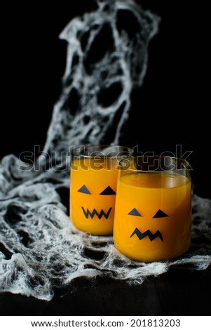 Halloween drink pumpkin juice for children