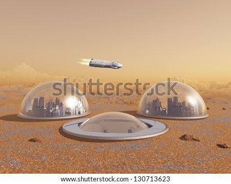 Future human colony on Mars