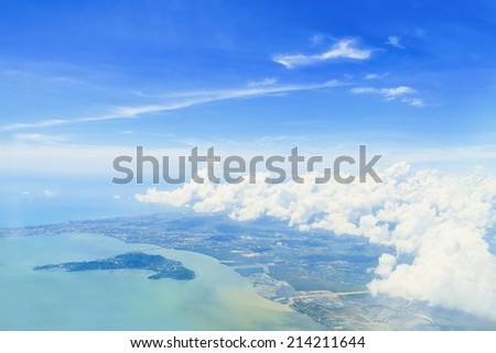 High Angle of Yo Island (Koh Yo) Songkla, Thailand