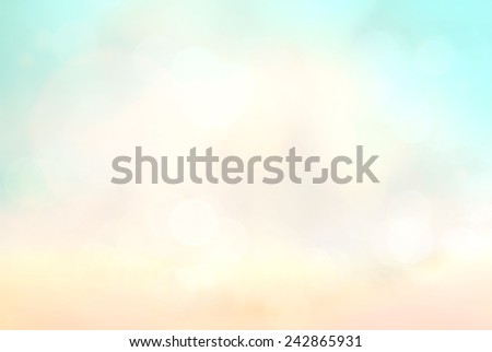 Abstract blurred medical textured background: yellow blue green patterns. Blurred nature background. Sandy beach backdrop with turquoise water and bright sun light. Summer holidays concept.