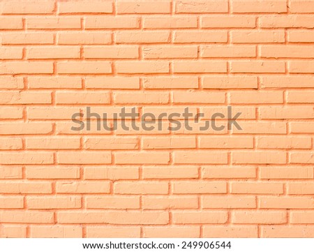 Abstract orange square brick wall texture background.