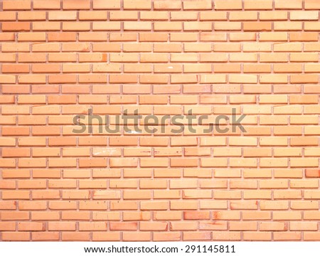 Abstract beautiful orange square brick wall texture background.