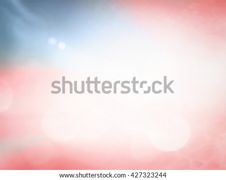 Memorial day background. Abstract blurred nature texture, Sea, Sand, Beach, Sky, Independence, 4th July, Ocean, Health Care, Healthy, Peace, Zen, Religion, Red, USA, Sale, Blue concept