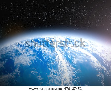 International Day for the Preservation of the Ozone Layer concept. Elements of this image furnished by NASA.
