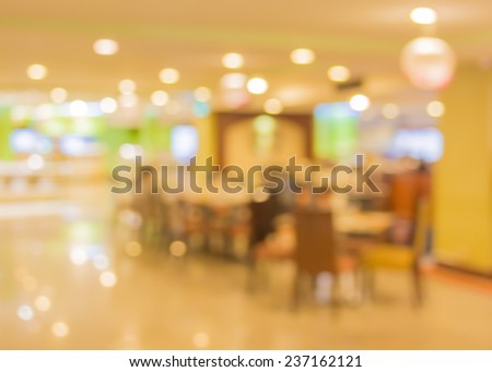 image of Bokeh at  large restaurant .