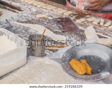 image of Deep-fried doughstick breakfast in Thailand