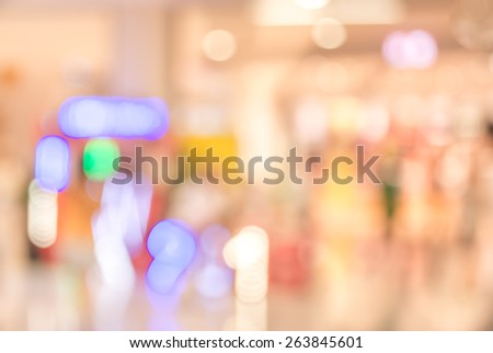 image of big retail Shop Blurred background .