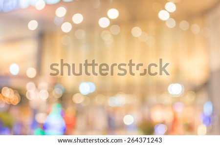 image of big retail Shop Blurred background .