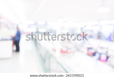 image of Motion Blurred People in the Shopping Mall for background usage.