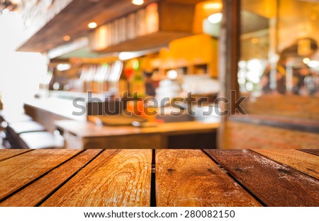 Blurred background image of coffee shop  blur background with bo