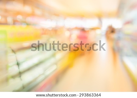 image of food store blur  with bokeh for background usage.
