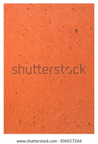 White Craft eco textured paper sheet. Handmade paper texture(Sa Paper) Isolated on white background.