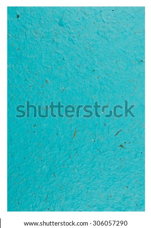Red Craft eco textured paper sheet. Handmade paper texture(Sa Paper) Isolated on white background.