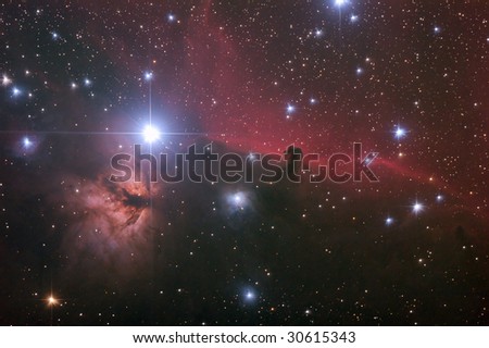 Nebular comples in Orion\'s Belt. \