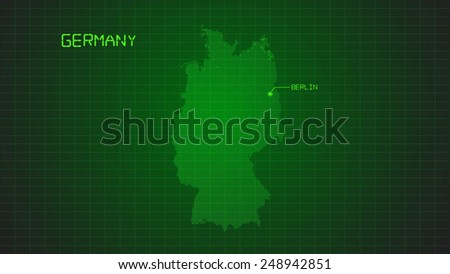 german modern digital map