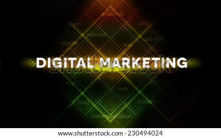 Digital marketing Background / use for presentation or media