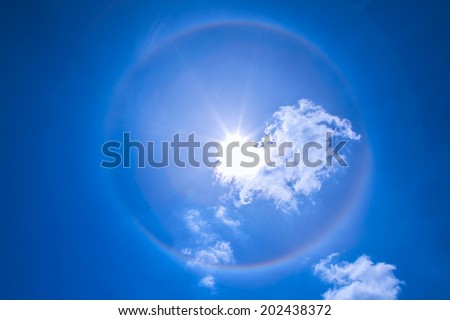 Corona ring of sun with fantacy could