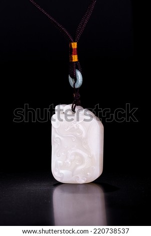 Jade carving necklace pendant