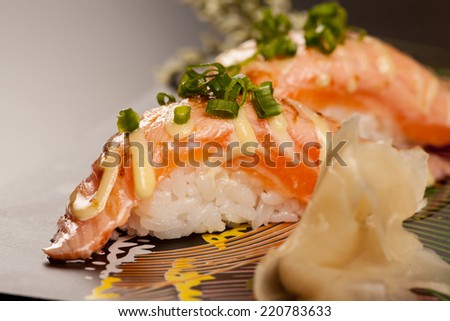 the delicious Japanese cuisine features