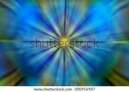 abstract speed zoom blue and yellow line color background