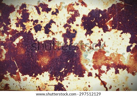 Rusty metal abstract background, rusty iron vintage tone