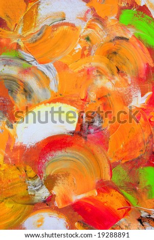 Colorful painted canvas as background