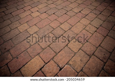 Brick road surface texture