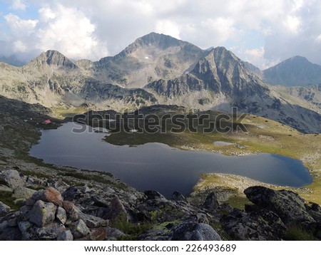 Tevnoto (The Dark) Lake from Valyaviski Peak, Pirin Mountain
