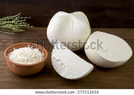 Traditional hard/dry white cheese called mizithra. Fresh cheese made with milk and whey from sheep and/or goats milk.