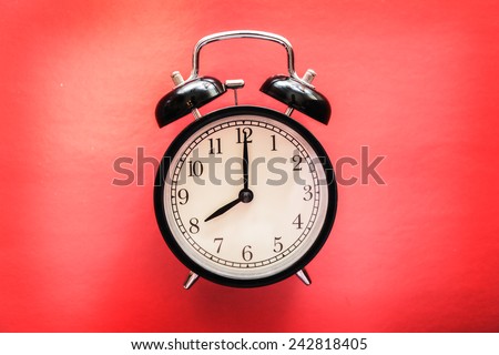 service time watch clock dial morning lesson lecture break waiting red background