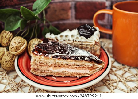 pie cake pastry brownie pie tart dessert biscuit Gateau cupcake walnut plate masonry mug