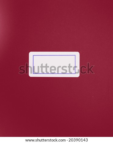 Red folder or file for organizing papers