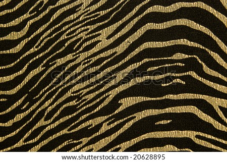 Fabric with zebra or tiger stripe pattern