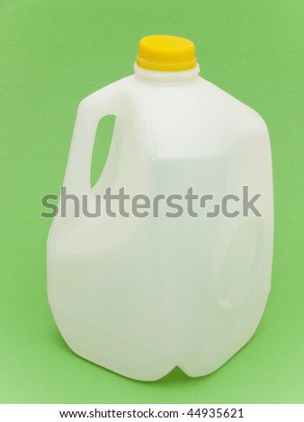 Empty milk container for recycling