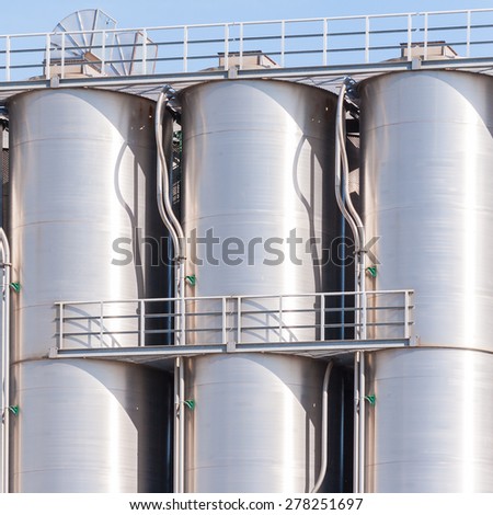 Chemical plant, containers