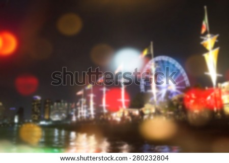 Blurred city background with boken. blur backgrounds concept