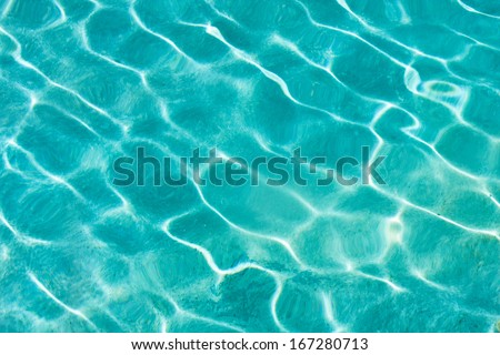 Blue And Transparent Sea Water Texture Pattern