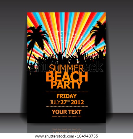 summer beach party vector flyer template eps10 design summer beach party pictures 450x470 summer beach party vector flyer template eps10 design summer beach party pictures 450x470