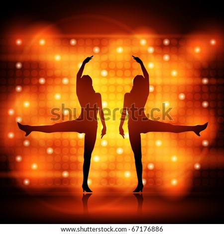 stock vector : Party Girl Dancers - Colorful EPS10 Design - Dancing Young ... stock vector : Party Girl Dancers - Colorful EPS10 Design - Dancing Young ...