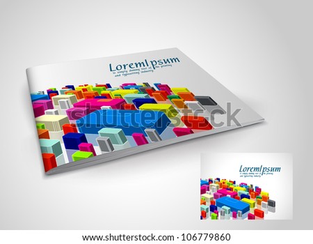 Logo Design Presentation on Shutterstock Presentation Of Brochure Cover Design Template Vector