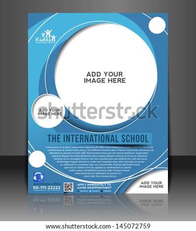 Vector Education Ceneter brochure flyer magazine cover & poster template Vector Education Ceneter brochure flyer magazine cover & poster template